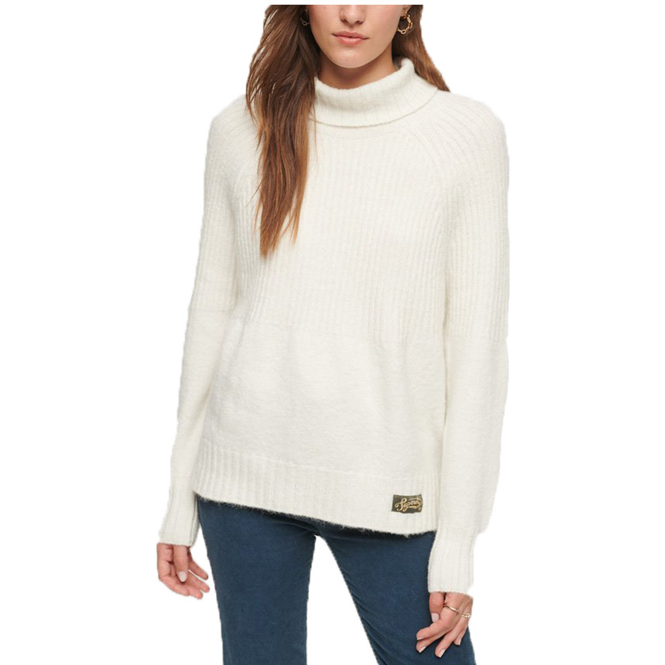 Superdry Damen Strickpullover ESSENTIAL RIB KNIT von Superdry