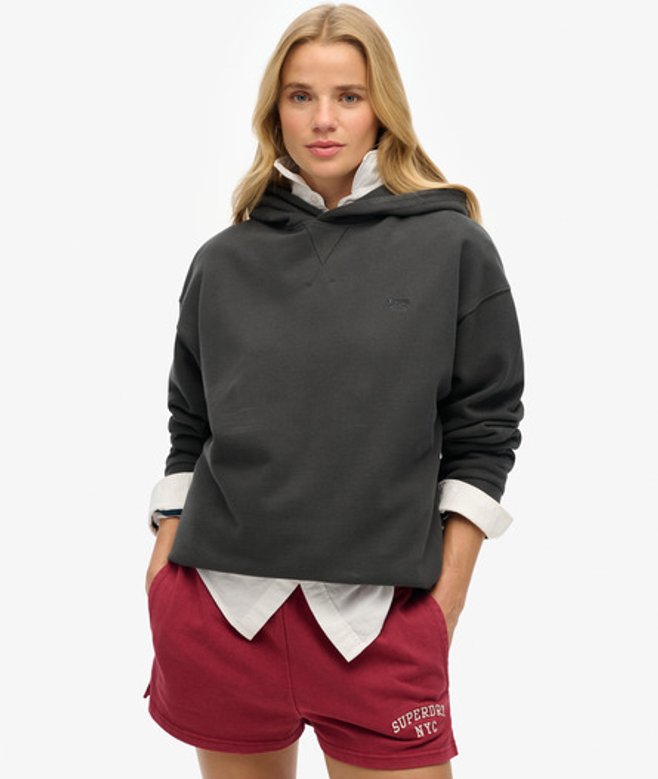 Superdry Women's Studios Hoodie Schwarz - Größe: 44 von Superdry