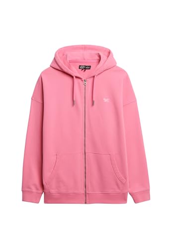 Superdry Damen Studios Kapuzenjacke mit Reißverschluss Azalea Pink 40 von Superdry
