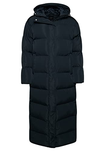 Superdry Damen Studios SUPER Long Duvet Coat A4 – gepolstert, Eclipse Navy, 40 von Superdry