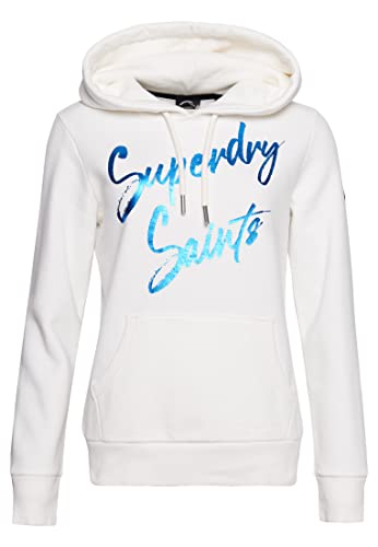 Superdry Damen Verziertes Hoodie Wüste Knochen-Wollweiß 38 von Superdry