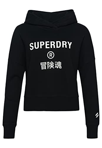 Superdry Damen Sudadera Con Capucha Kapuzenpullover, schwarz, 36 von Superdry