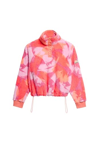 Superdry Damen Superweicher Henley-Pullover mit Print Brush Camo Coral 38 Superdry Damen Superweicher Henley-Pullover mit Print Brush Camo Coral 38 von Superdry
