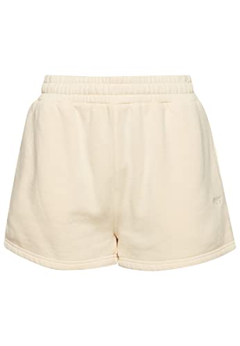 Superdry Damen Sweatshorts in Vintage-Waschung Haferfarben 38 von Superdry