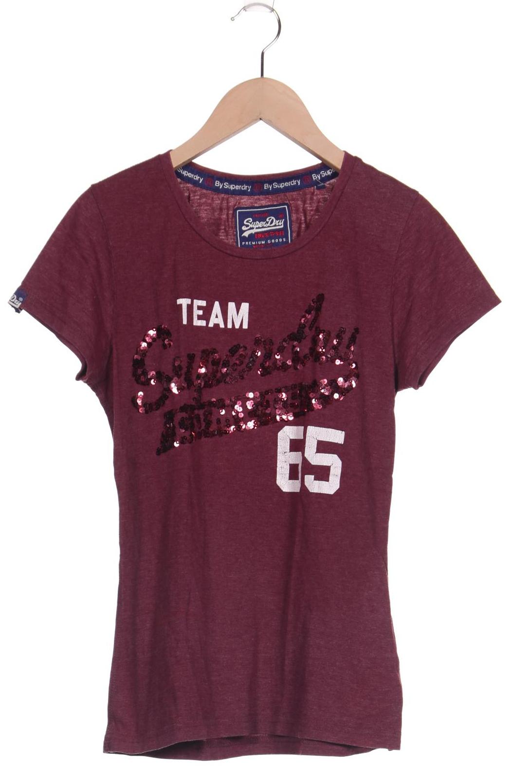 Superdry Damen T-Shirt, bordeaux, Gr. 38 von Superdry