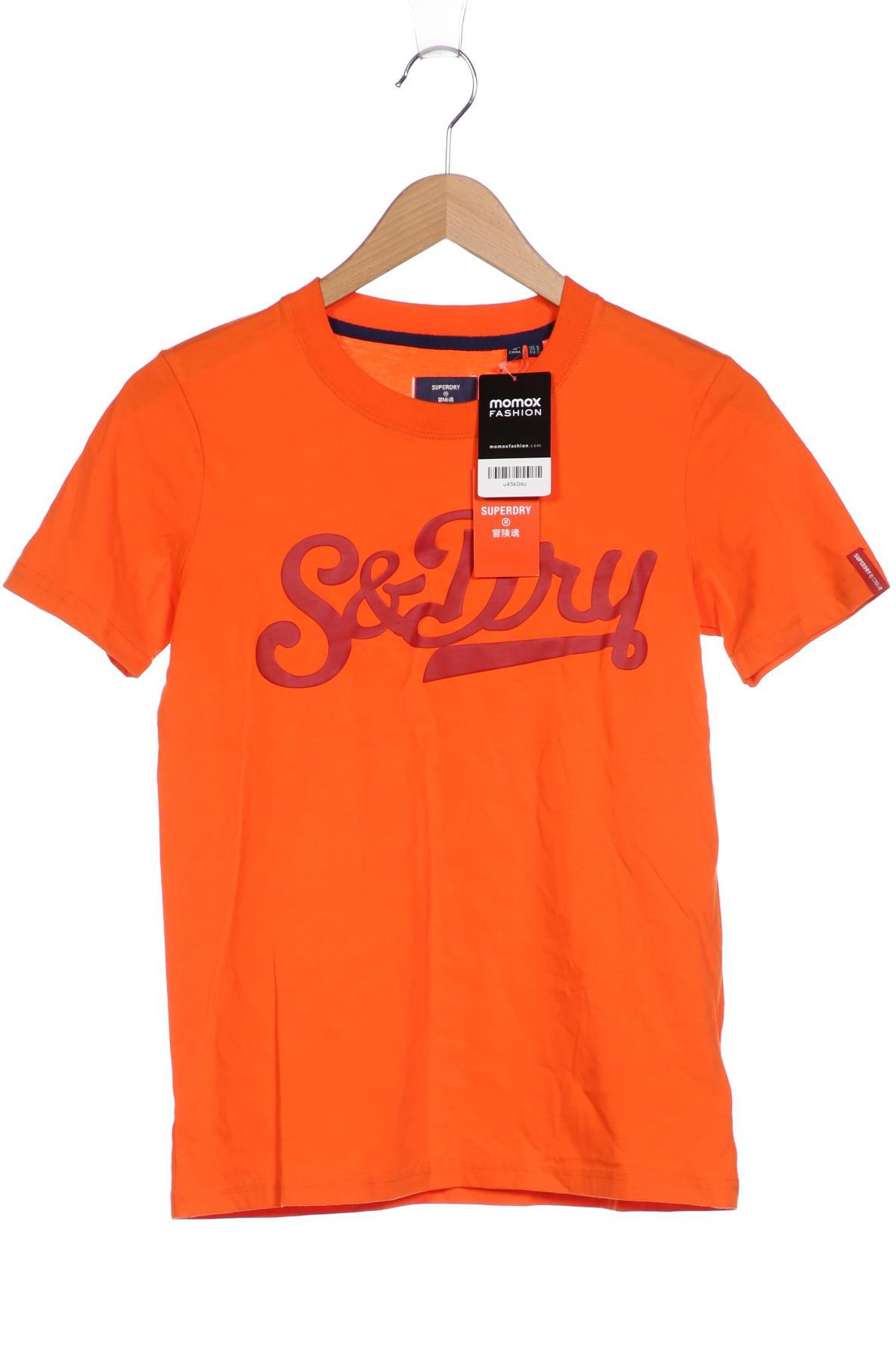 Superdry Damen T-Shirt, orange, Gr. 34 von Superdry