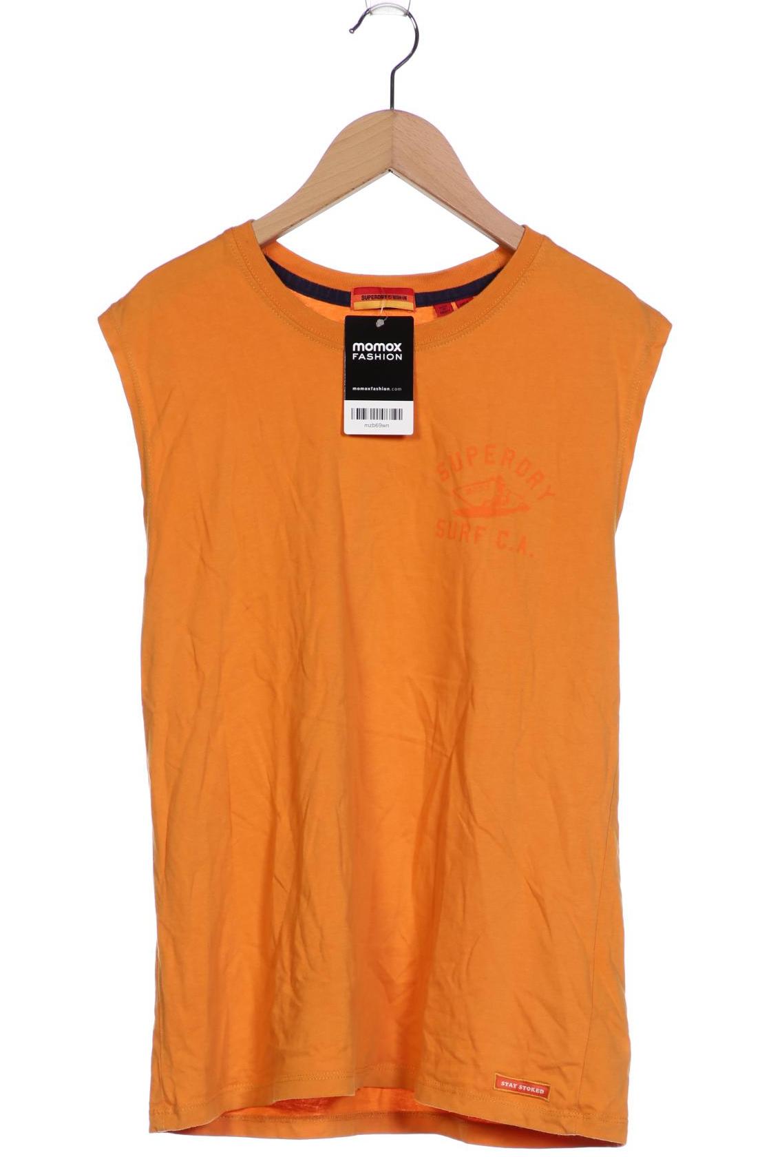 Superdry Damen T-Shirt, orange, Gr. 36 von Superdry