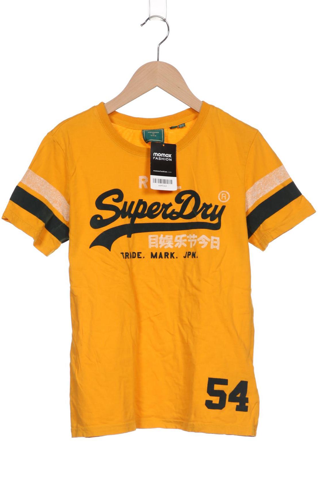 Superdry Damen T-Shirt, orange, Gr. 38 von Superdry