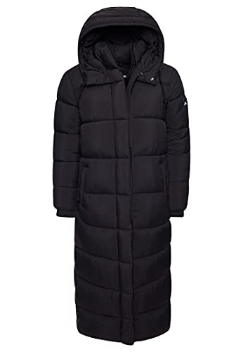 Superdry Damen TOUCHLINE Padded JACKET, Black Grid, M von Superdry