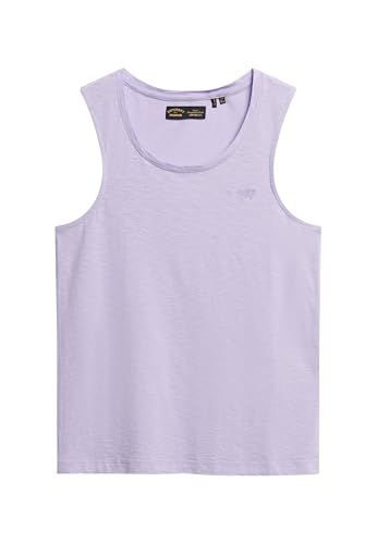Superdry Damen Tanktop mit weitem Rundhalsausschnitt Hell Lavendel Lila 44 von Superdry