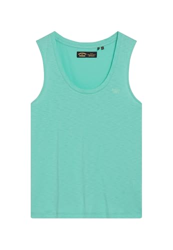 Superdry Damen Tanktop mit weitem Rundhalsausschnitt Neonmintgrün 36 von Superdry