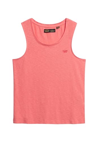 Superdry Damen Tanktop mit weitem Rundhalsausschnitt Süßes Korallrot 38 von Superdry