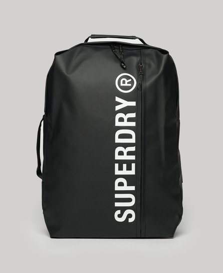 Superdry Damen Schwarz Tarp 25-Liter-Rucksack mit Logo-Druck, Größe: Einheitsgröße von Superdry