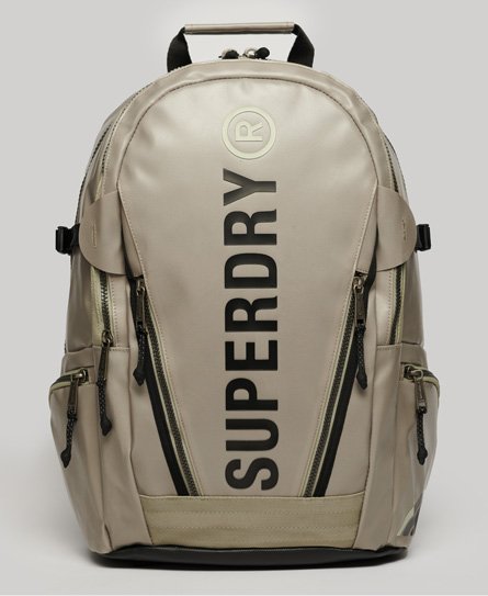 Superdry Women's Damen Beige Tarp Rucksack Logo Druck, Größe: Einheitsgröße - Größe: Einheitsgröße von Superdry