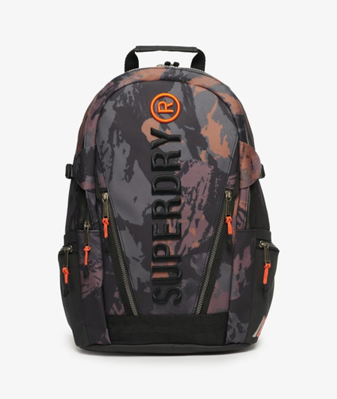 Superdry Damen Schwarz Tarp Rucksack mit Stickerei Logo Druck, Größe: Einheitsgröße von Superdry
