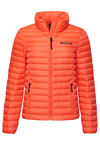 Superdry Damen Tech Core Daunenjacke Hyper Feuer Korallrot 38 von Superdry