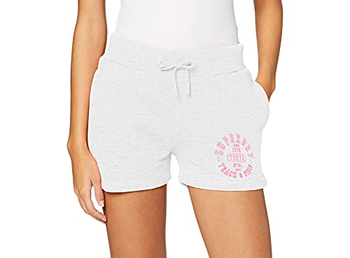 Superdry Damen Track & Field Shorts, Grau (Ice Marl 54G),36 von Superdry