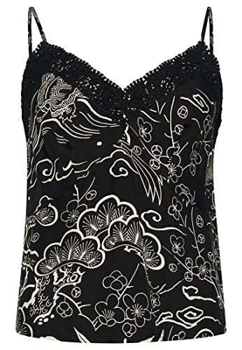 Superdry Damen Trägerhemd Horaizu Schwarz 40 von Superdry