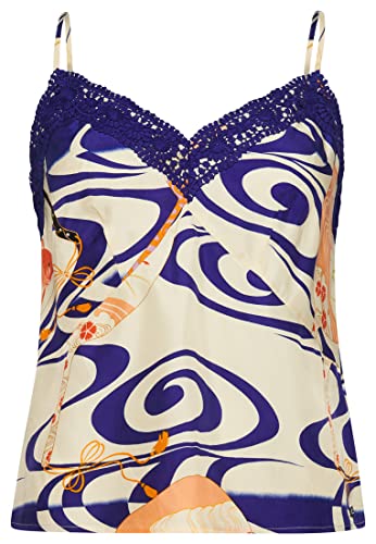 Superdry Damen Trägerhemd Ryusuiniuchiw-Print, Cremefarben 40 von Superdry
