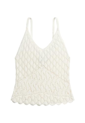 Superdry Damen Trägertop mit Häkeldetail Wüstenknochen Wollweiß 42 Superdry Damen Trägertop mit Häkeldetail Wüstenknochen Wollweiß 42 von Superdry