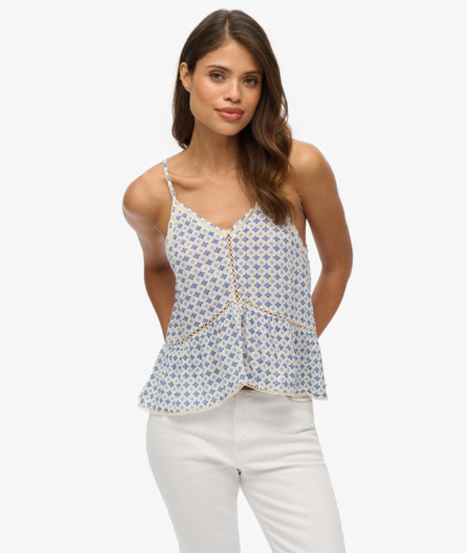 Superdry Damen Trägertop mit Schnürung Blue - Größe: 42 Superdry Damen Trägertop mit Schnürung Blue - Größe: 42 von Superdry