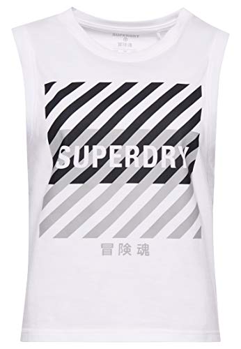 Superdry Damen Training Core Sport Tanktop Optik 40 von Superdry
