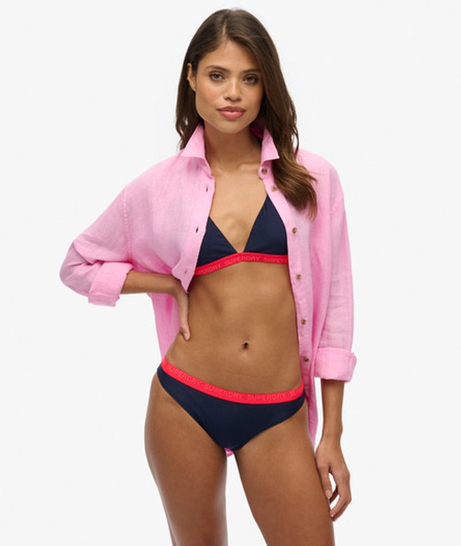 Superdry Damen Triangel-bikinioberteil mit Elastikeinsatz Navy - Größe: 40 Superdry Damen Triangel-bikinioberteil mit Elastikeinsatz Navy - Größe: 40 von Superdry