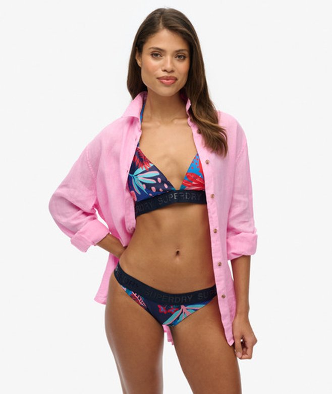 Superdry Damen Triangel-bikinioberteil mit Logo Blue - Größe: 44 Superdry Damen Triangel-bikinioberteil mit Logo Blue - Größe: 44 von Superdry