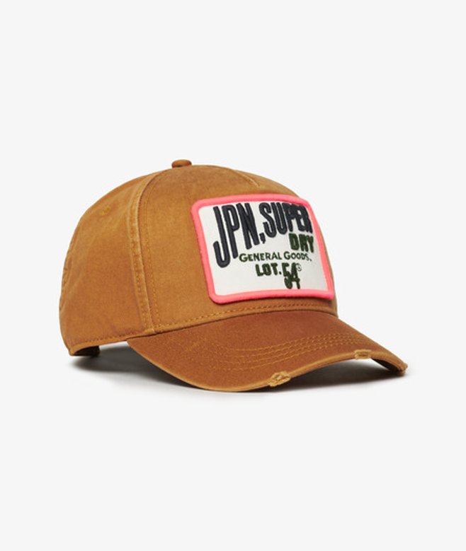 Superdry Damen Trucker Cap mit Grafik Braun - Größe: One Größe von Superdry