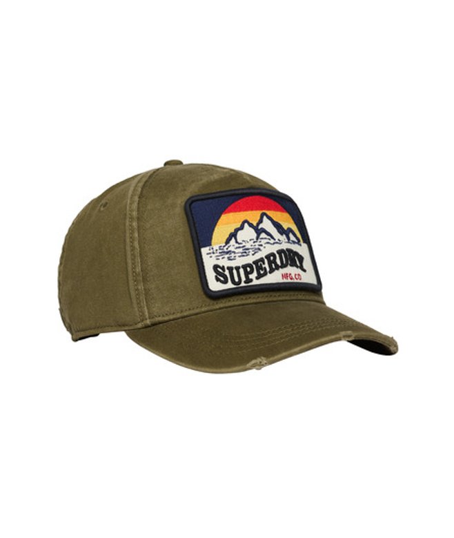 Superdry Women's Trucker Cap mit Grafik Kaki - Größe: 1Größe von Superdry