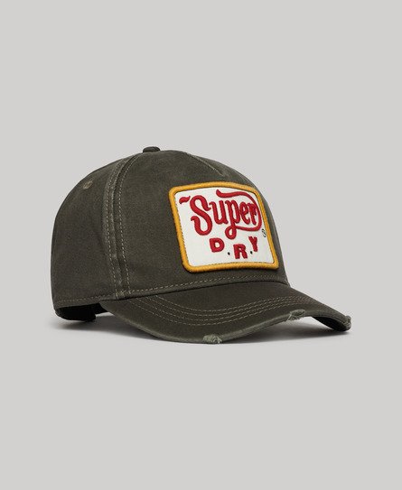 Superdry Damen Trucker Cap mit Grafik Schwarz - Größe: 1Größe von Superdry