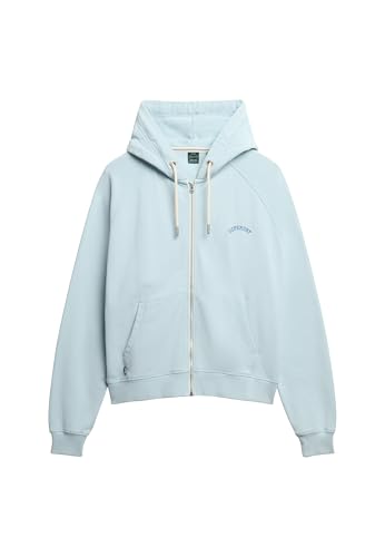 Superdry Damen Übergroße Essential Logo Raglan-Kapuzenjacke Winter Himmelblau 44 von Superdry