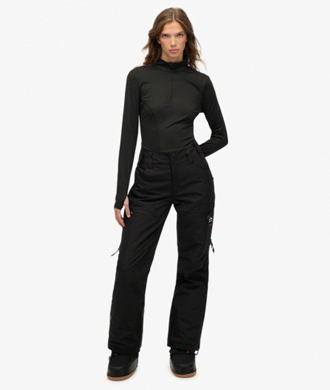 Superdry Damen Ultimate Freestyle Skihose Black - Größe: 36 von Superdry