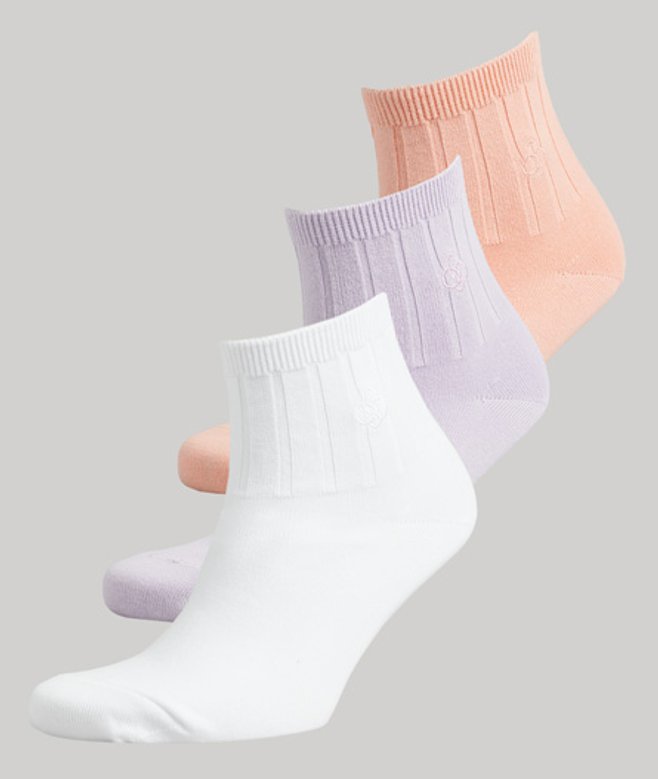Superdry Damen Unisex-knöchelsocken aus Bio-baumwolle Bunt - Größe: M/L Superdry Damen Unisex-knöchelsocken aus Bio-baumwolle Bunt - Größe: M/L von Superdry