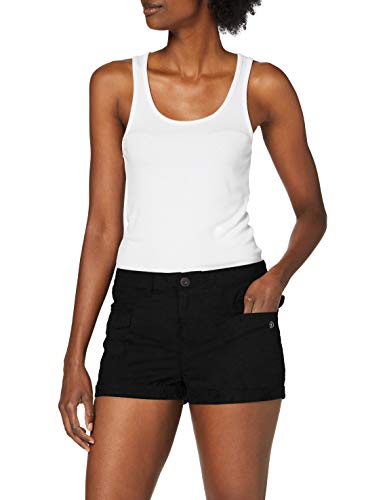 Superdry Damen Utility Cargo Shorts, Schwarz (Black 02A), XS (Herstellergröße:8) von Superdry