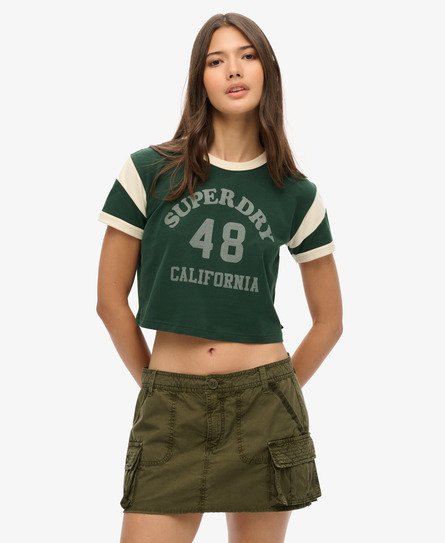 Superdry Damen Utility Parachute Rock Grün - Größe: 36 von Superdry