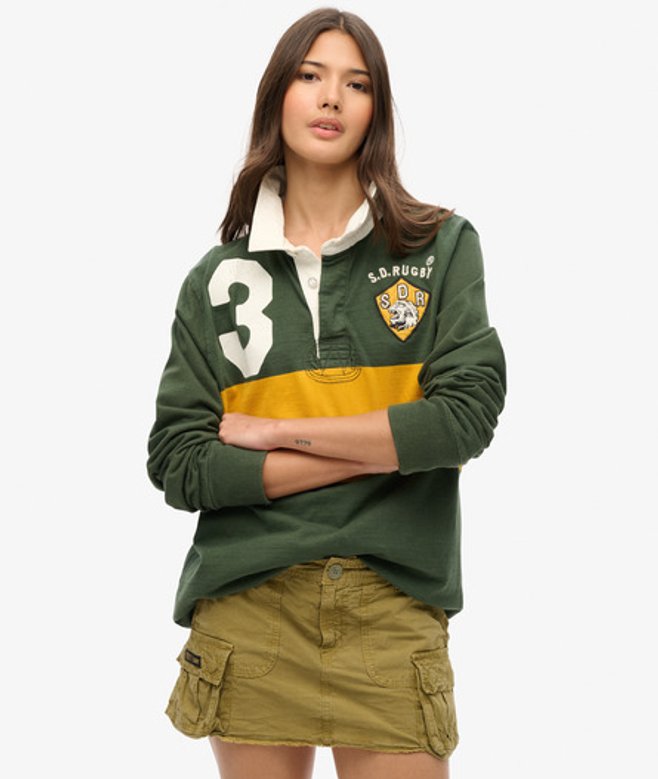 Superdry Damen Utility Parachute Rock Grün - Größe: 38 von Superdry