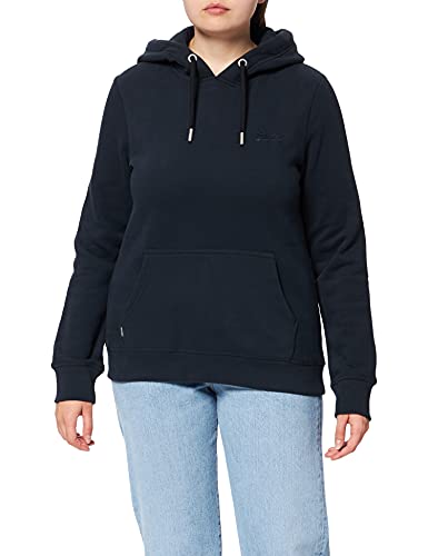 Superdry Damen VINTAGE LOGO EMB HOOD Hooded Sweatshirt, Eclipse Navy, S von Superdry