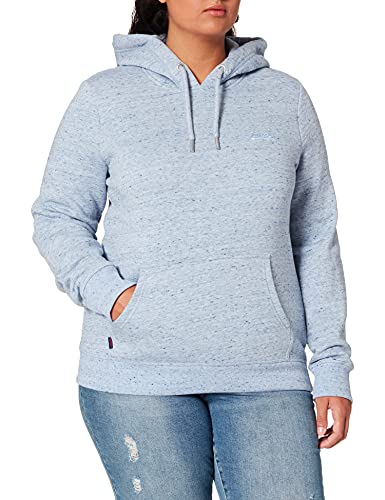 Superdry Damen VINTAGE LOGO EMB HOOD Hooded Sweatshirt, La Blue Marl, M von Superdry