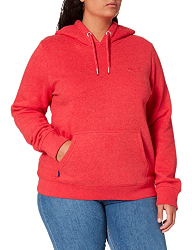 Superdry Damen VINTAGE LOGO EMB HOOD Hooded Sweatshirt, Papaya Marl, XS von Superdry