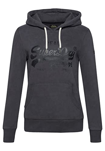 Superdry Damen Verziertes Hoodie Anthrazit 36 von Superdry