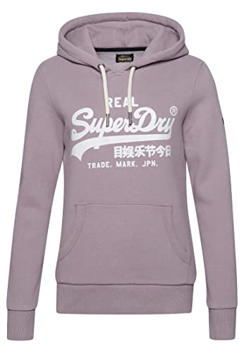 Superdry Damen Verziertes Hoodie Nirvana-Violett 34 von Superdry