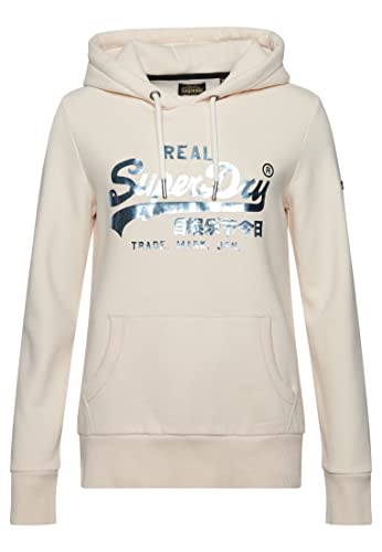 Superdry Damen VL Embellish Hood Kapuzenpullover, Tapioca Pink, 36 von Superdry