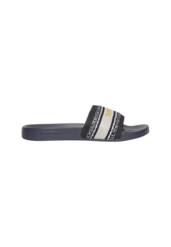 Superdry Damen Vegane gewebte Badesandalen Tief Marineblau 3-4 Superdry Damen Vegane gewebte Badesandalen Tief Marineblau 3-4 von Superdry