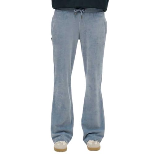 Superdry Damen Velours-Jogginghose mit weitem Bein Gezeiten Blau 38 von Superdry