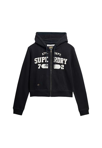 Superdry Damen Verkürzte Athletic Essentials Relaxed Kapuzenjacke Finster Marineblau 40 Superdry Damen Verkürzte Athletic Essentials Relaxed Kapuzenjacke Finster Marineblau 40 von Superdry