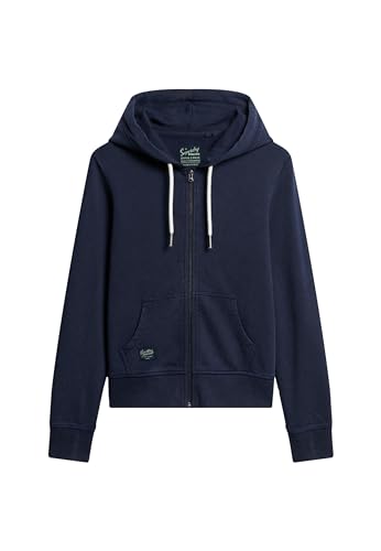 Superdry Damen Verzierte Archiv Kapuzenjacke mit Reißverschluss Kräftiges Marineblau 36 von Superdry