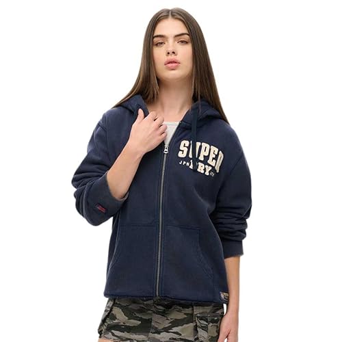 Superdry Damen Vintage Athletic Kapuzenjacke Kräftiges Marineblau XL Superdry Damen Vintage Athletic Kapuzenjacke Kräftiges Marineblau XL von Superdry