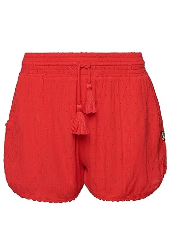 Superdry Damen Vintage Beach Short Kapuzenpullover, Drop Kick Red, 36 von Superdry