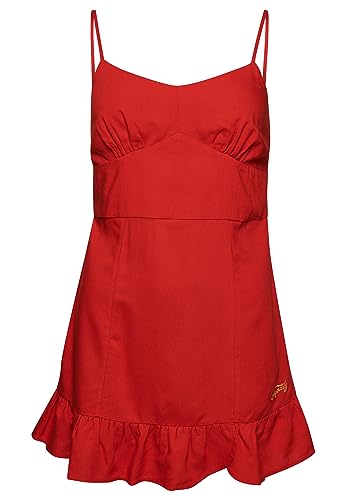 Superdry Damen Vintage CAMI Mini Dress Kleid, Drop Kick Red, 42 von Superdry